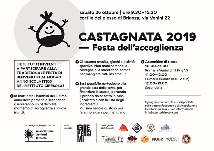 Volantino Castagnata 2019